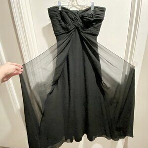 (4) Tadashi Babydoll Y2K Silk Witch Event Whimsigoth Fairy Maxi Gown Dress 6